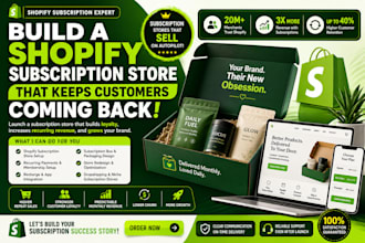 design premium shopify subscription box store that boosts retention
