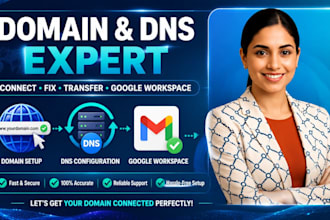 connect, fix dns, email issues, transfer domain, google workspace, microsoft