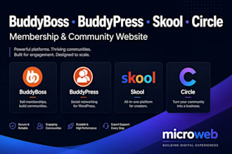 build buddyboss buddypress skool circle so or membership community website