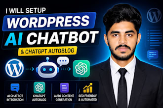setup wordpress ai chatbot and chatgpt autoblog