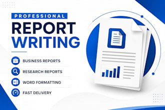 write professional research reports and documents
