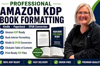 professional amazon KDP book formatting interior formatting and ebook conversion