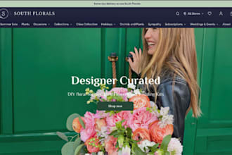 flower shopify store bouquet florist gift shop website dropshipping store