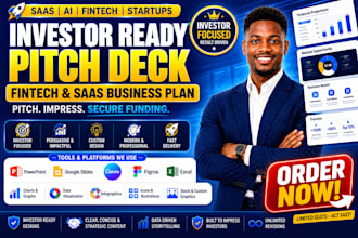create mobile app saas fintech startup business plan with investor ready pitch