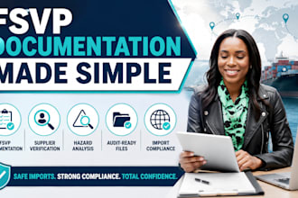 create your complete fsvp documentation for fda compliance