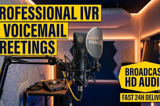 record a professional IVR voice over or voicemail greeting for your phone system