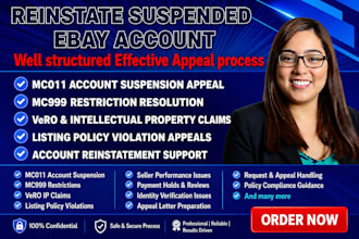 ebay account reinstatement ebay appeal ebay reopen ebay mc999 mc011 suspension
