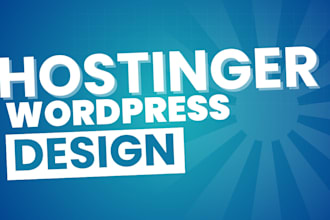 design hostinger wordpress website update