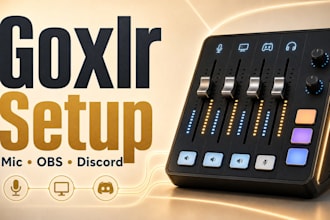 set up goxlr or goxlr mini for streaming and audio routing
