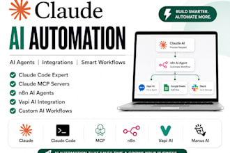 build claude ai, claude code mcp, n8n ai agent vapi ai , claude code expert