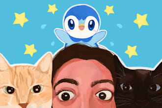 do digital pet portraits