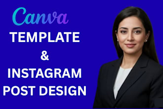 create editable canva template and I post design for an attractive feed