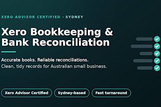do xero bookkeeping and bank reconciliation for australian small business