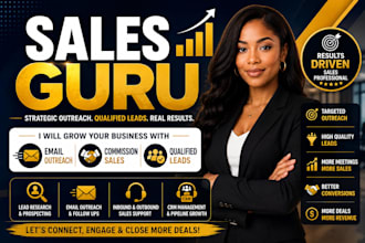 grow your business with email outreach, commission sales and qualified leads
