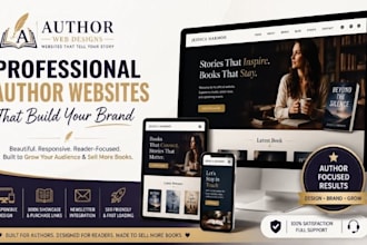 do author website, book author website, ebook website, author landing