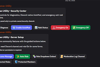 create you a ready to use discord server