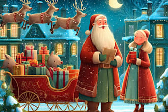 create festive holiday christmas design illustration