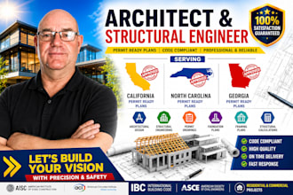 architect and structural engineer for california, north carolina, georgia USA