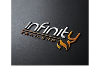 create a capturing text wordmark logo for infinity trailers