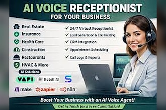 build bland ai voice agent twilio studio flow vapi ai retell ai receptionist n8n