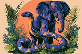 create realistic animal illustration
