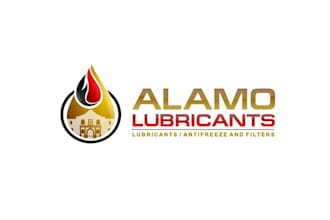 create a capturing industrial logo for alamo lubricants