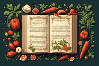 do top quality kindle cookbook and recipes book cover design