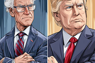 create digital political cartoon for political cartoon