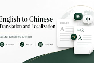 translate and localize english content into natural simplified chinese