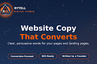 write website copy and landing page copy that converts