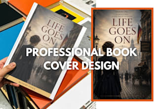 do KDP book cover design, kindle cover design, paperback and hardcover design