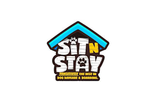 design small home based dog boarding business logo