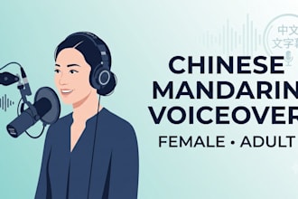 record a native chinese mandarin female voice