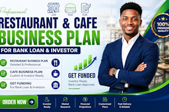 write startup restaurant bakery cafe business plan with financial forecast