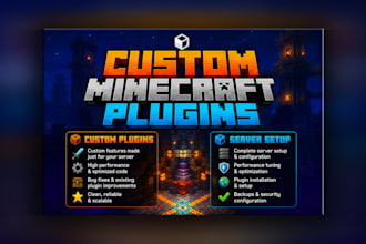 setup minecraft server and develop custom plugins