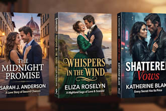 design erotica romance book cover or ebook cover