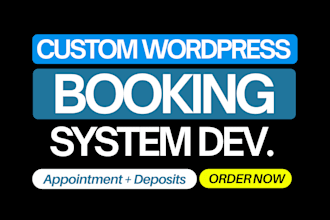 build a wordpress booking and deposit system for your business