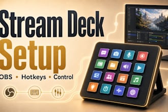 set up stream deck buttons hotkeys and stream automation