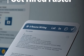 write ats professional CV and resume for job application