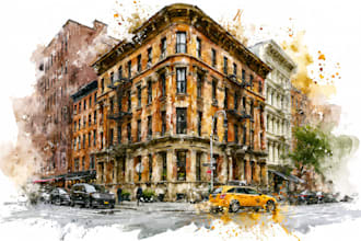 turn your home into watercolor painting