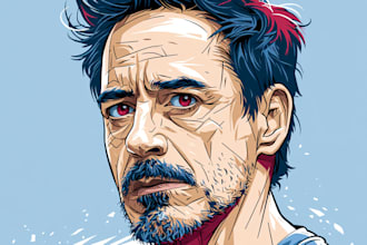 paint vector line art illustration for you