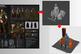create, fix and optimize ai generated 3d models for print and games