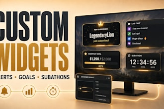 create streamelements widgets alerts and subathon systems