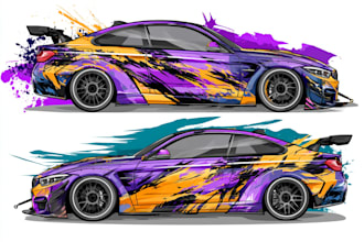 car wrap, vehicle wrap,racing car wraps,van wrap design