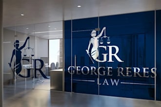do modern attorney, legal and law firm logo