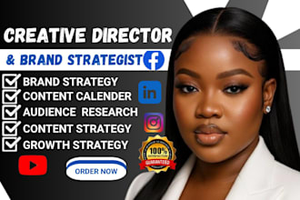 be your creative director social media strategist brand strategist for content