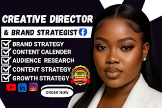 be your creative director social media strategist brand strategist for content
