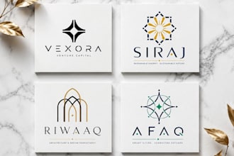 design a geometric symbolic logo for your brand