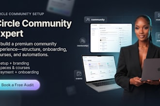 setup circle so circle online course circle online community circle so website