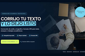 proofread and edit your spanish texts or thesis in apa style